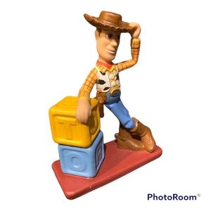 Vintage TOY STORY Disney Decopac WOODY Cake Topper Figurine  Pixar figure 3.5”